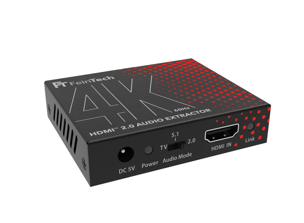 FeinTech AX200 HDMI 2.0 Audio Extractor (Toslink & AUX) | 4K 60Hz