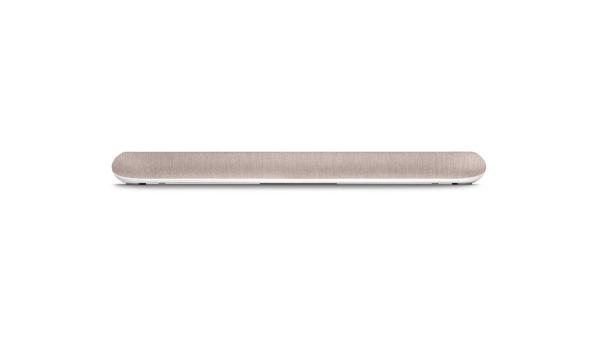 Bluesound PULSE CINEMA MINI beige soundbar angle 2