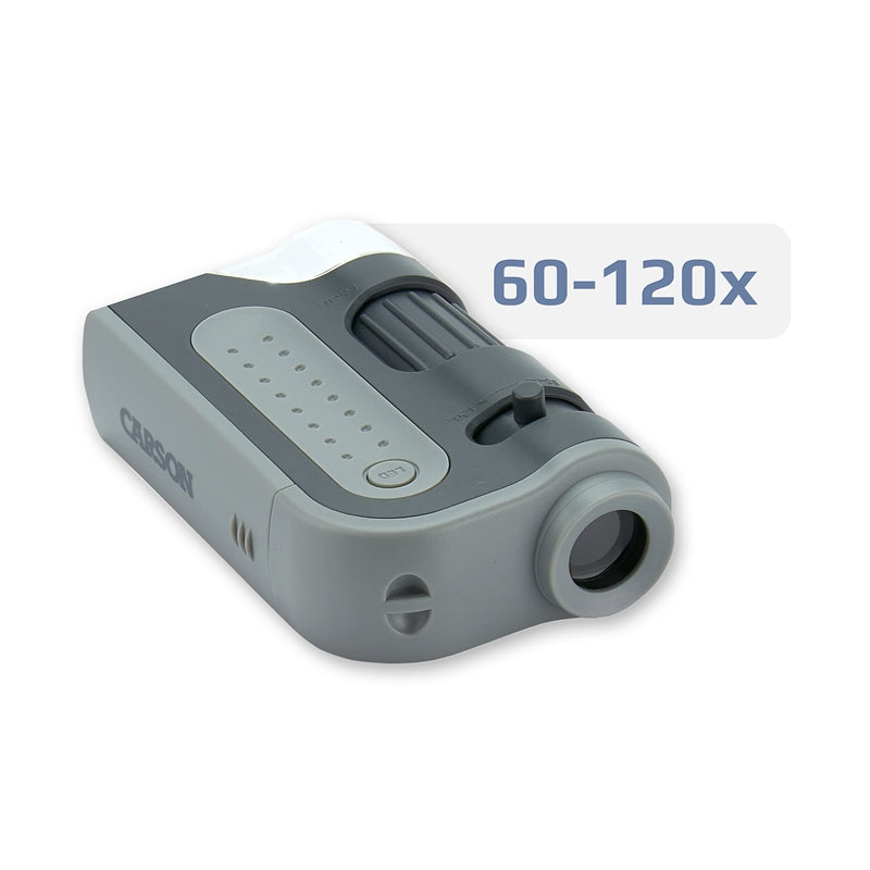 Carson MM-300 MicroBrite Plus Pocket Microscope 60-120x