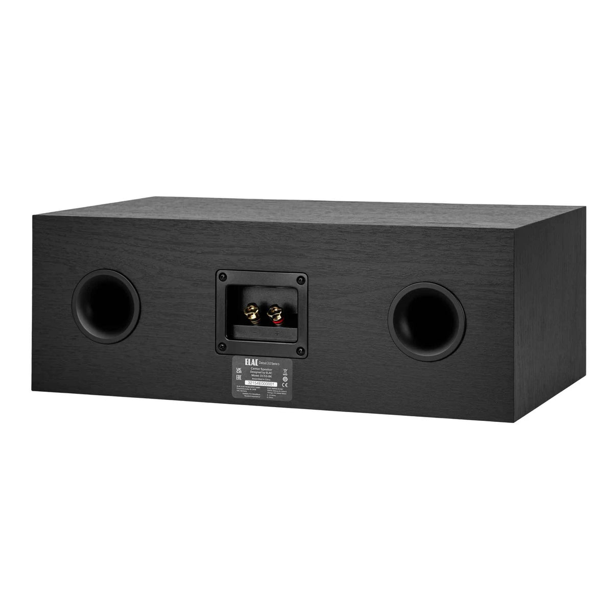 Elac Debut 3.0 DC53 Center Channel Speaker - Black