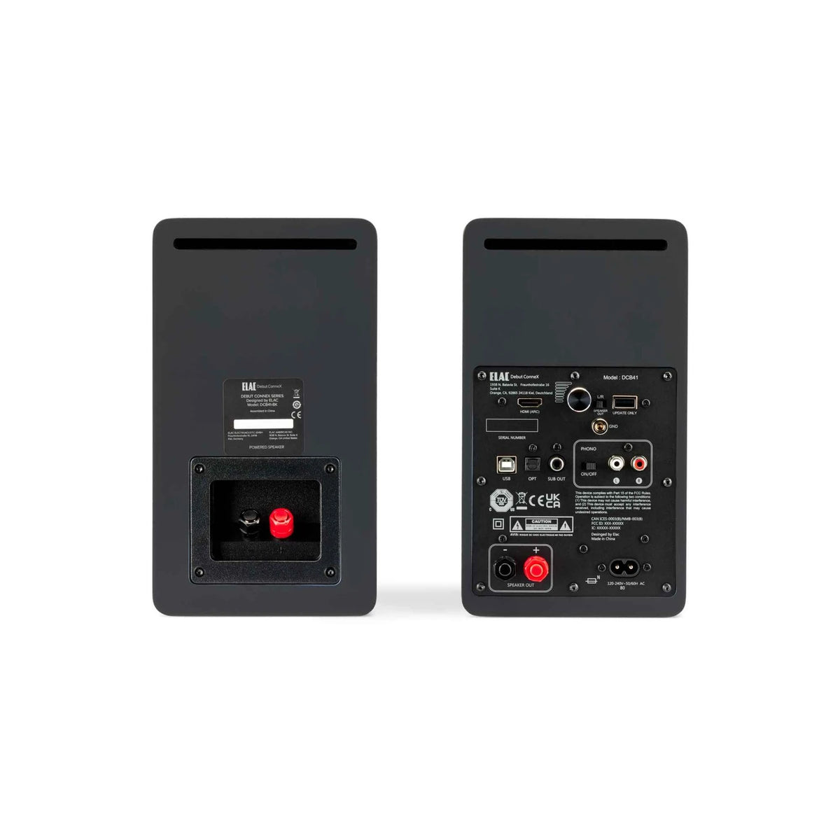 Elac Debut ConneX DCB41 Powered Speakers (1 Pair) - Black Ash