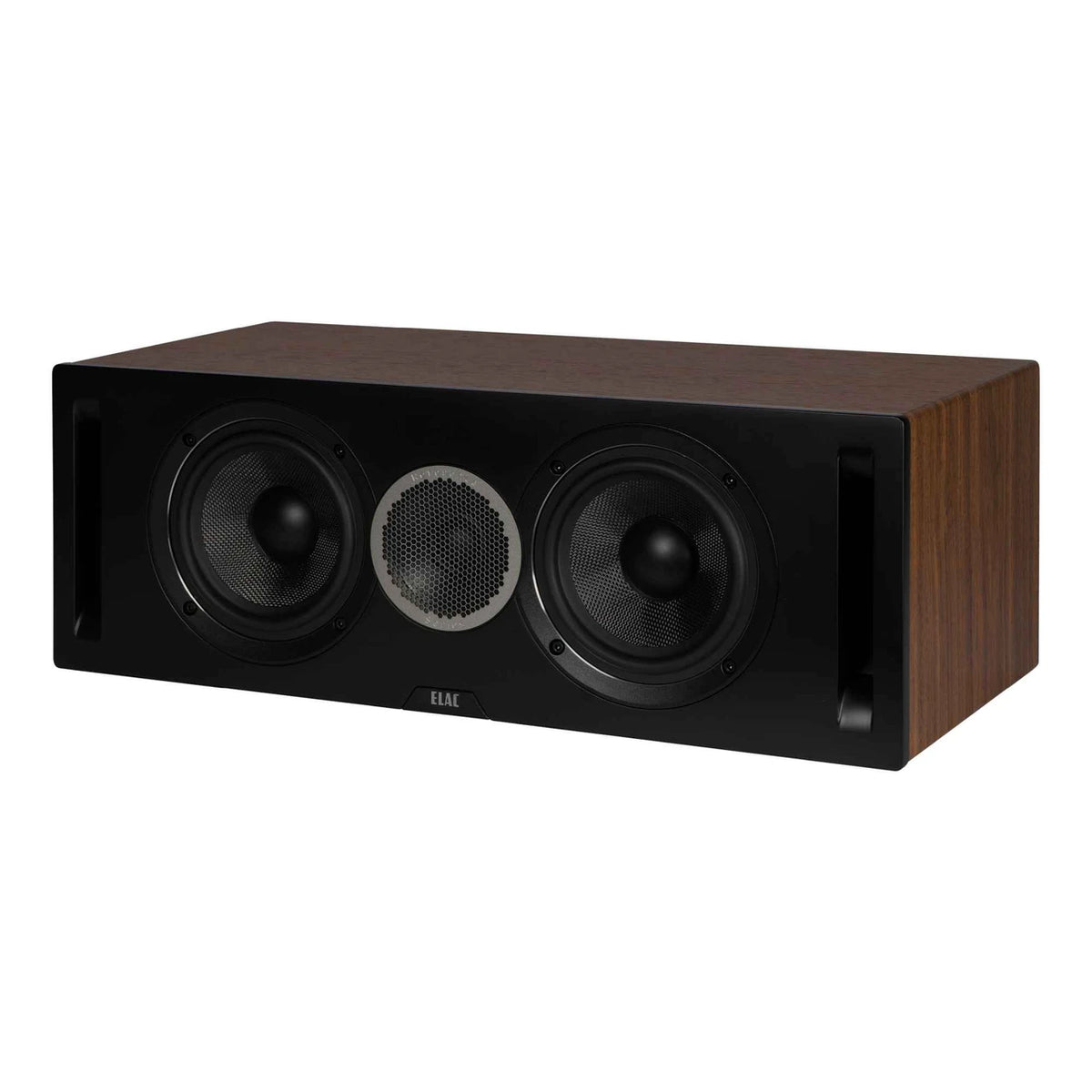 Elac Debut Reference DCR52 Center Channel Speaker - Black Baffle, Walnut Cabinet