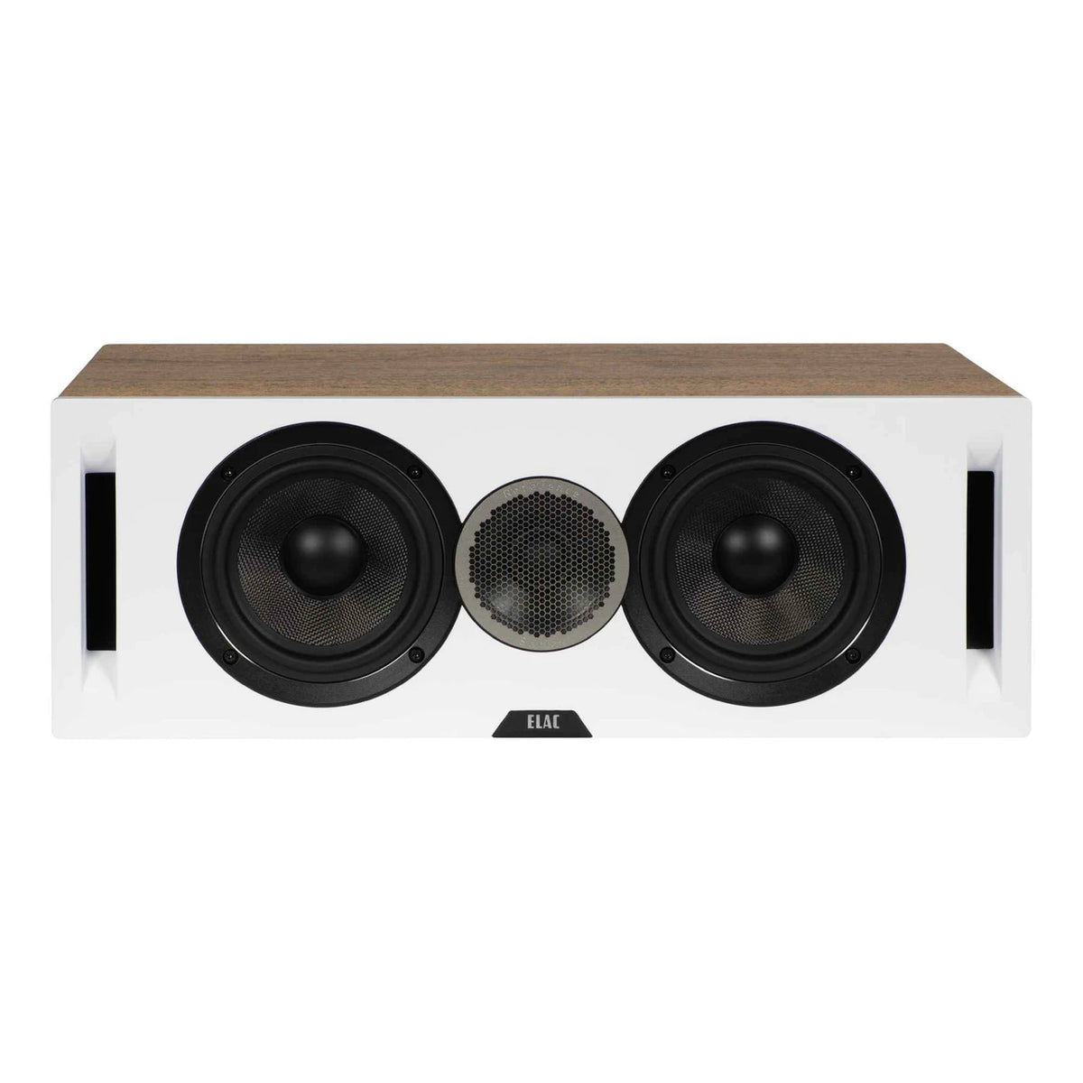 Elac Debut Reference DCR52 Center Channel Speaker - White Baffle, Oak Cabinet