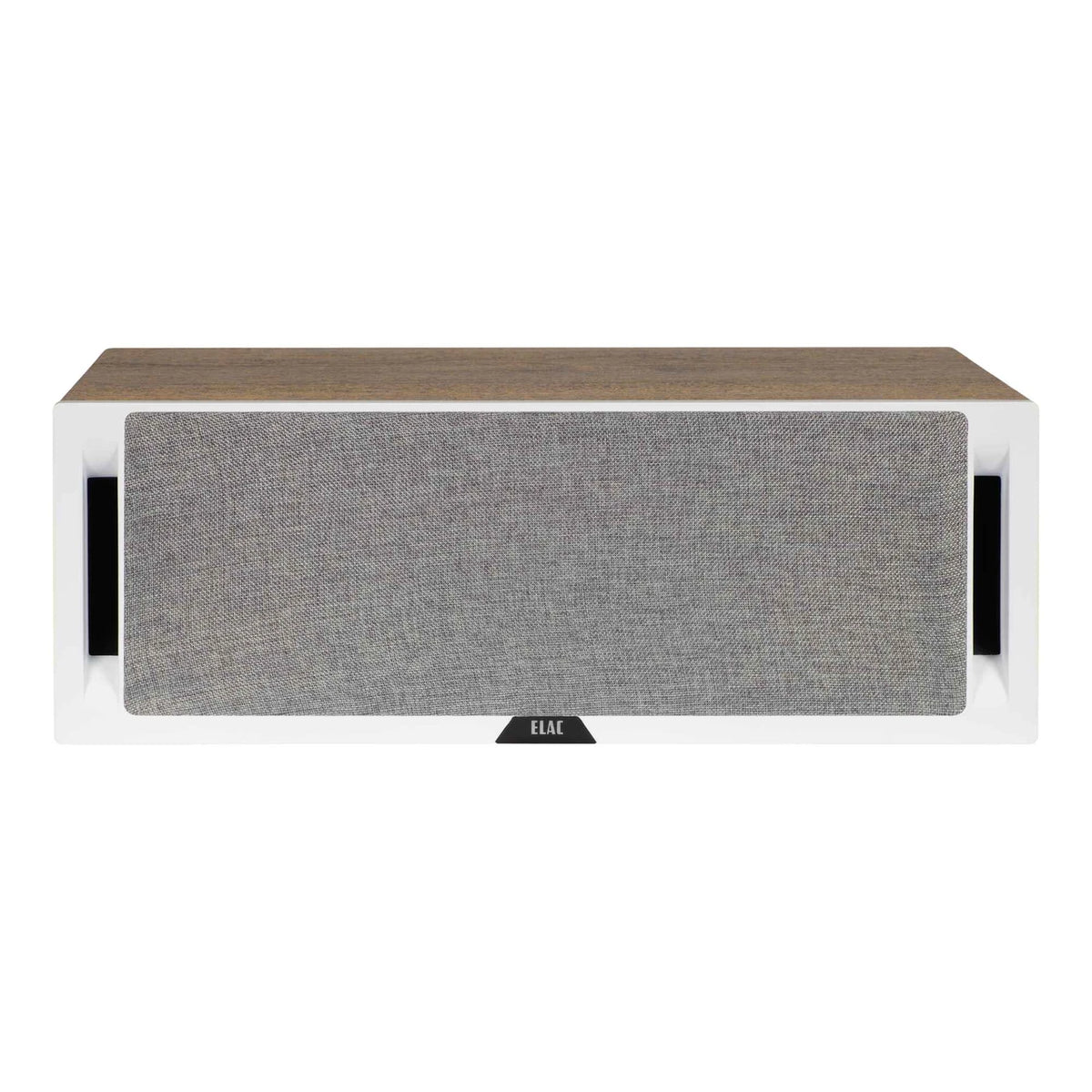 Elac Debut Reference DCR52 Center Channel Speaker - White Baffle, Oak Cabinet