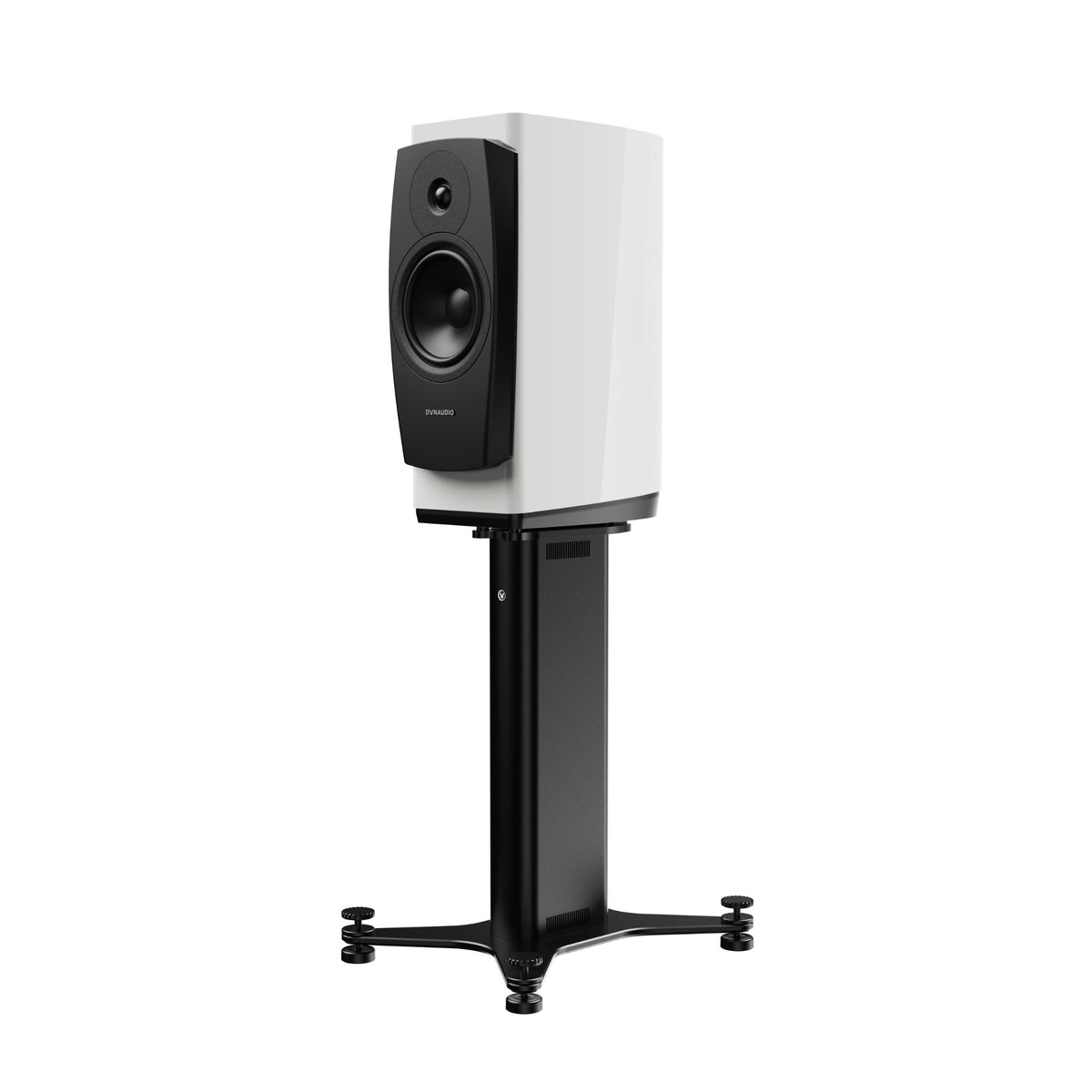 Dynaudio Confidence 20A snow high gloss Active Bookshelf Speakers with Stands (1 pair)