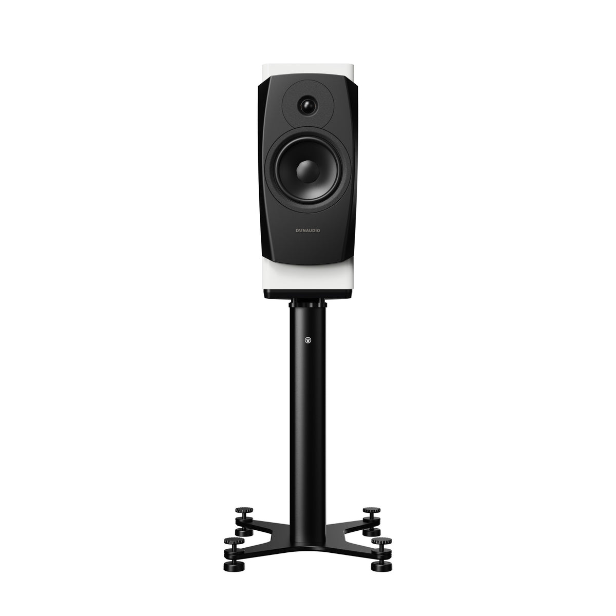 Dynaudio Confidence 20A snow high gloss Active Bookshelf Speakers with Stands (1 pair)