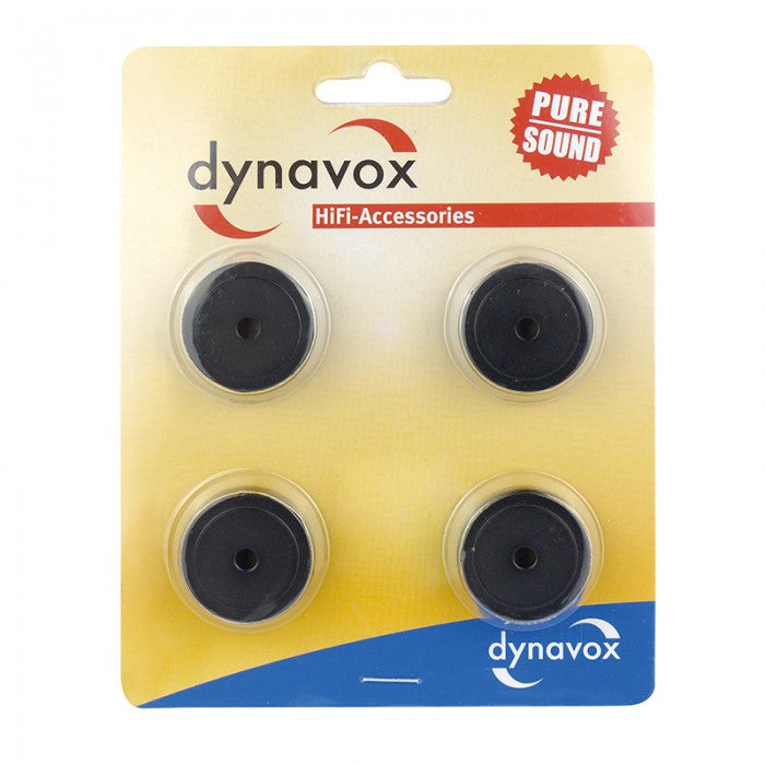 Dynavox Aluminium Equipment Feet Midi Set of 4 Black