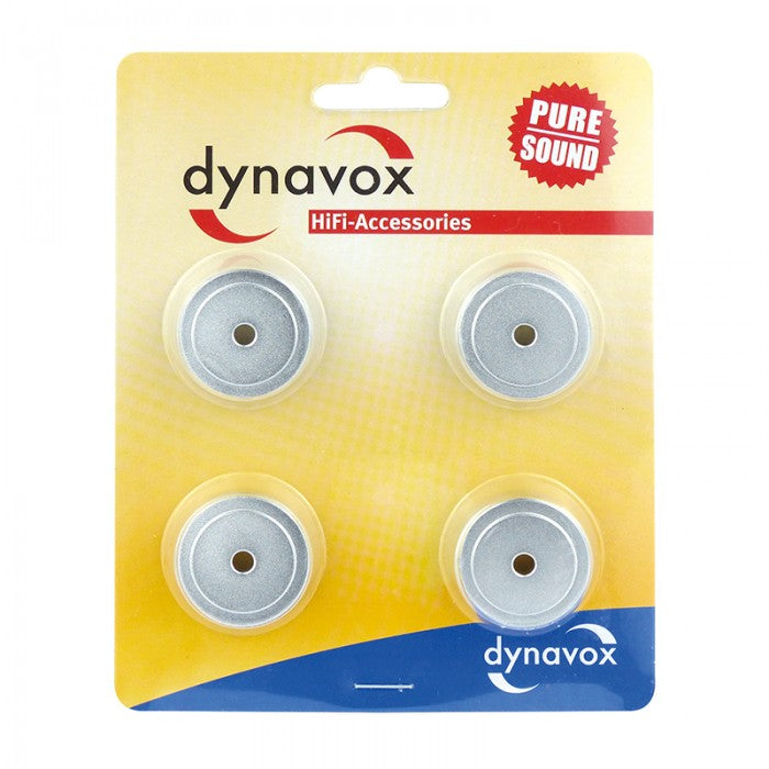 Dynavox Aluminium Equipment Feet Midi Set of 4 Silver