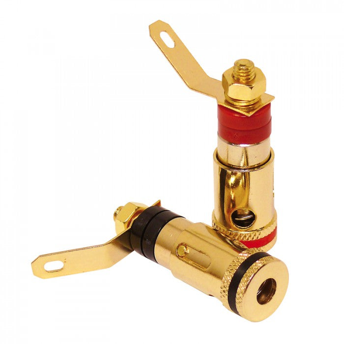 Dynavox Banana Binding Post Set Gold with Spring Clamp