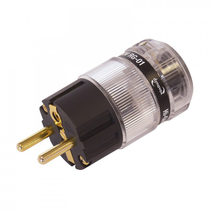 Dynavox High-End Hi-Fi Schuko Plug RG-01 Clear Gold