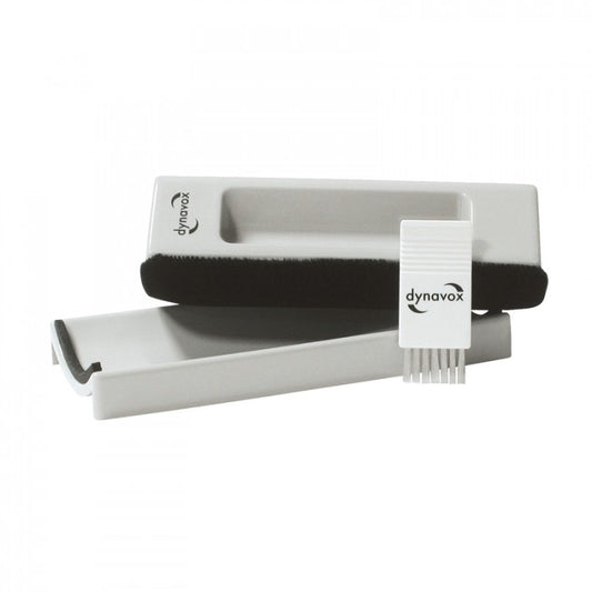 Dynavox Velvet Cleaning Pad + Nylon Brush Grey