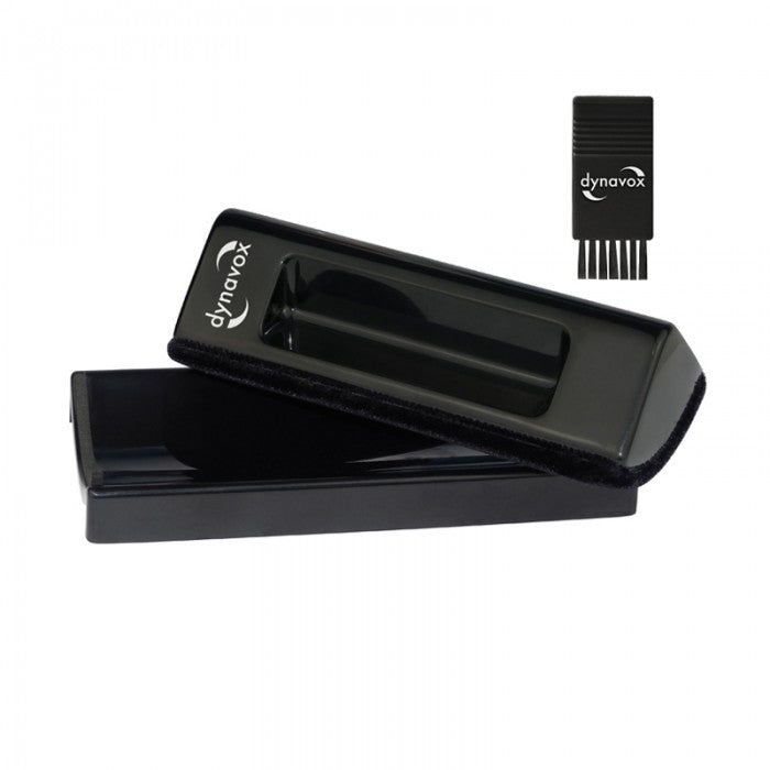 Dynavox Velvet Cleaning Pad + Nylon Brush Black