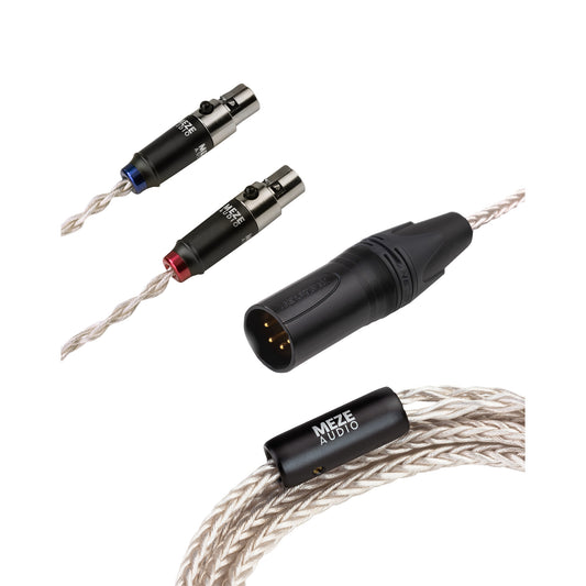 MEZE AUDIO mini XLR to 4 PIN XLR balanced silver plated PCUHD premium cable