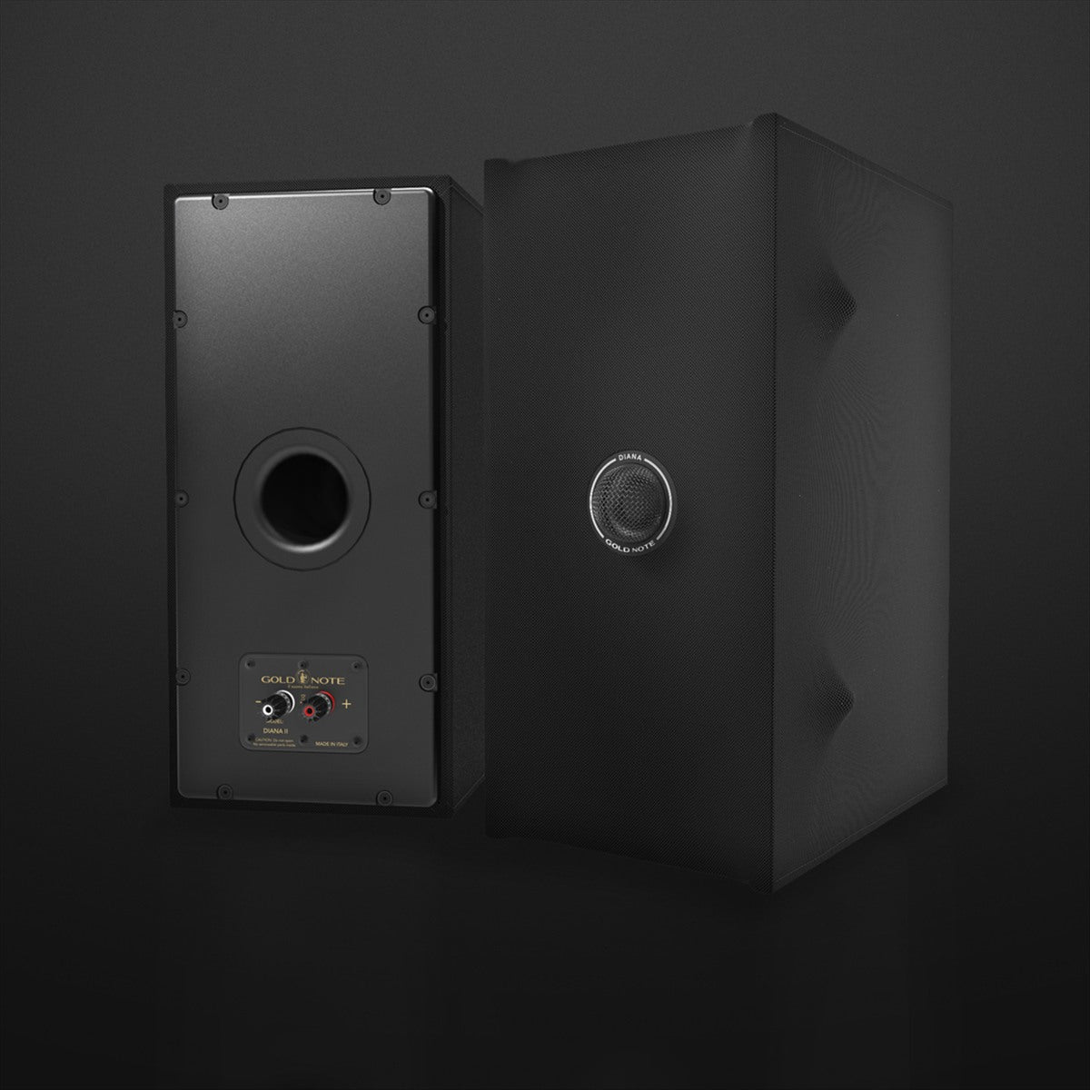 Gold Note Diana II Bookshelf Loudspeakers Black Rebel (1 Pair)