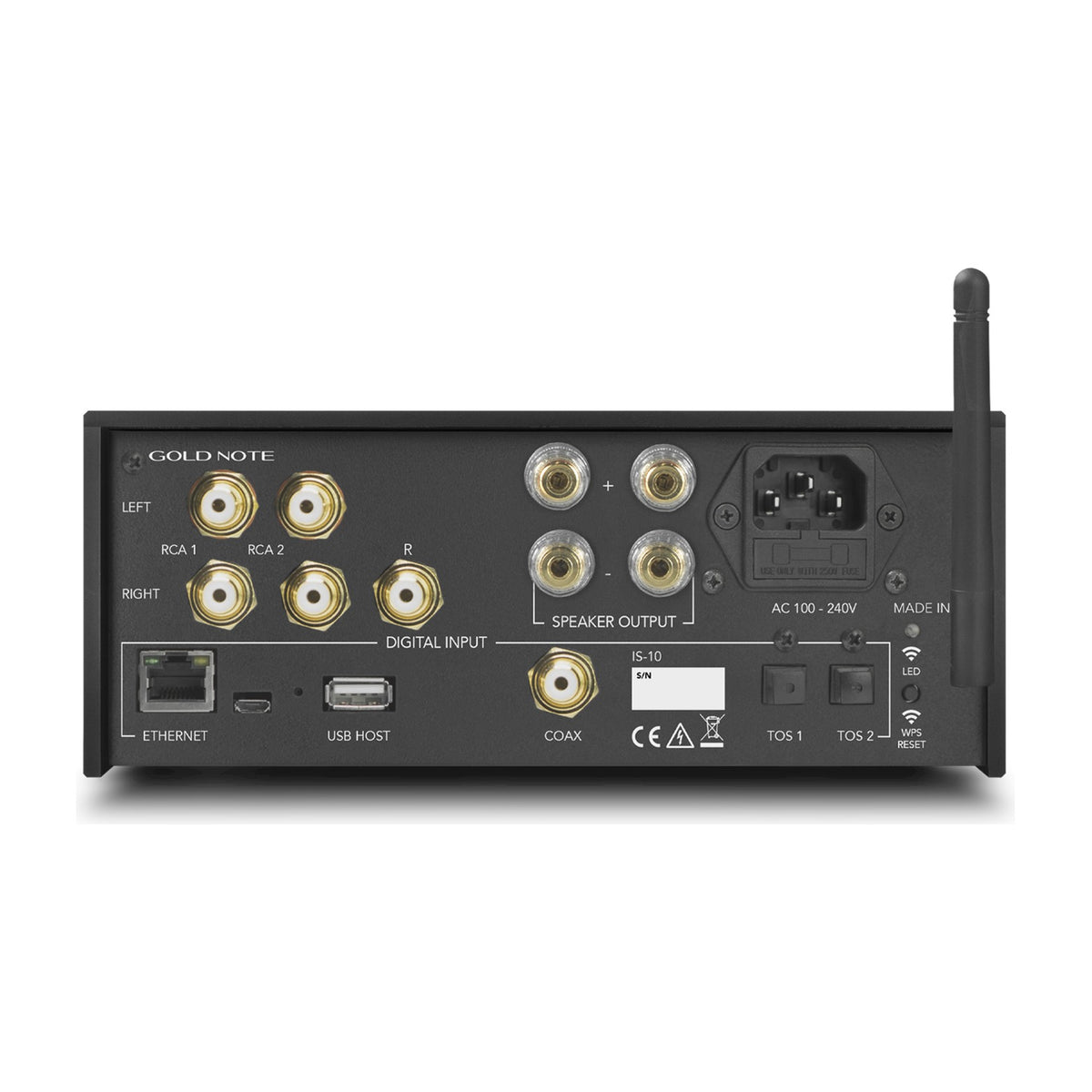 Gold Note IS-10 All-In-One Integrated Amplifier Black