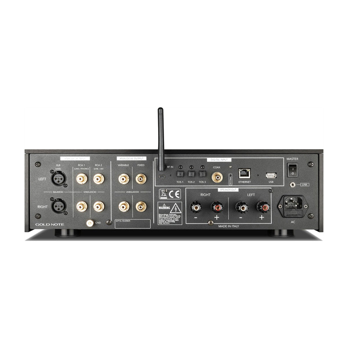 Gold Note IS-1000 MkII Deluxe All-In-One Integrated Amplifier Gold