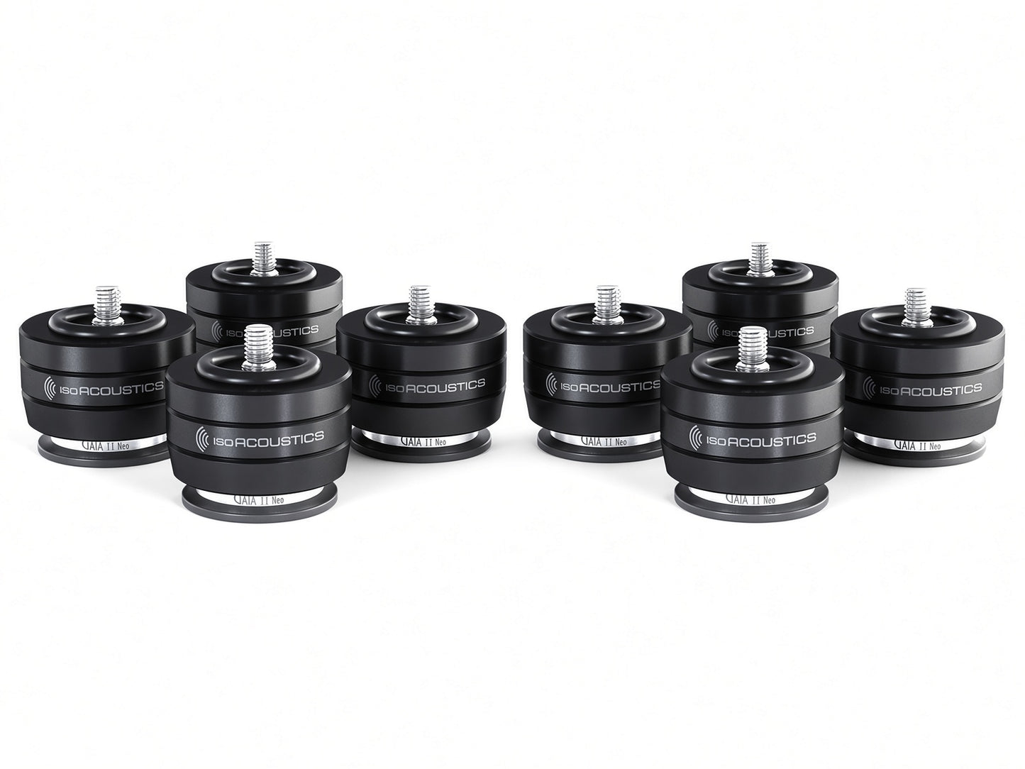 IsoAcoustics GAIA II Neo black speaker isolation feets (2 Sets = 8 pcs)
