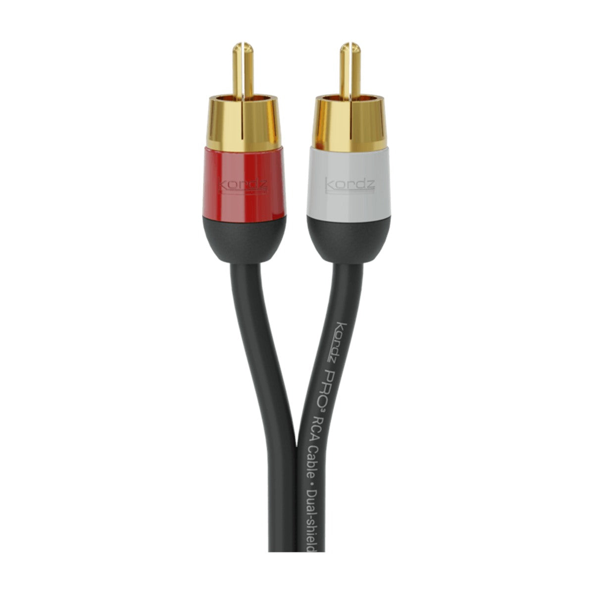 Kordz PRO3 Twin RCA Cable 2 m Black