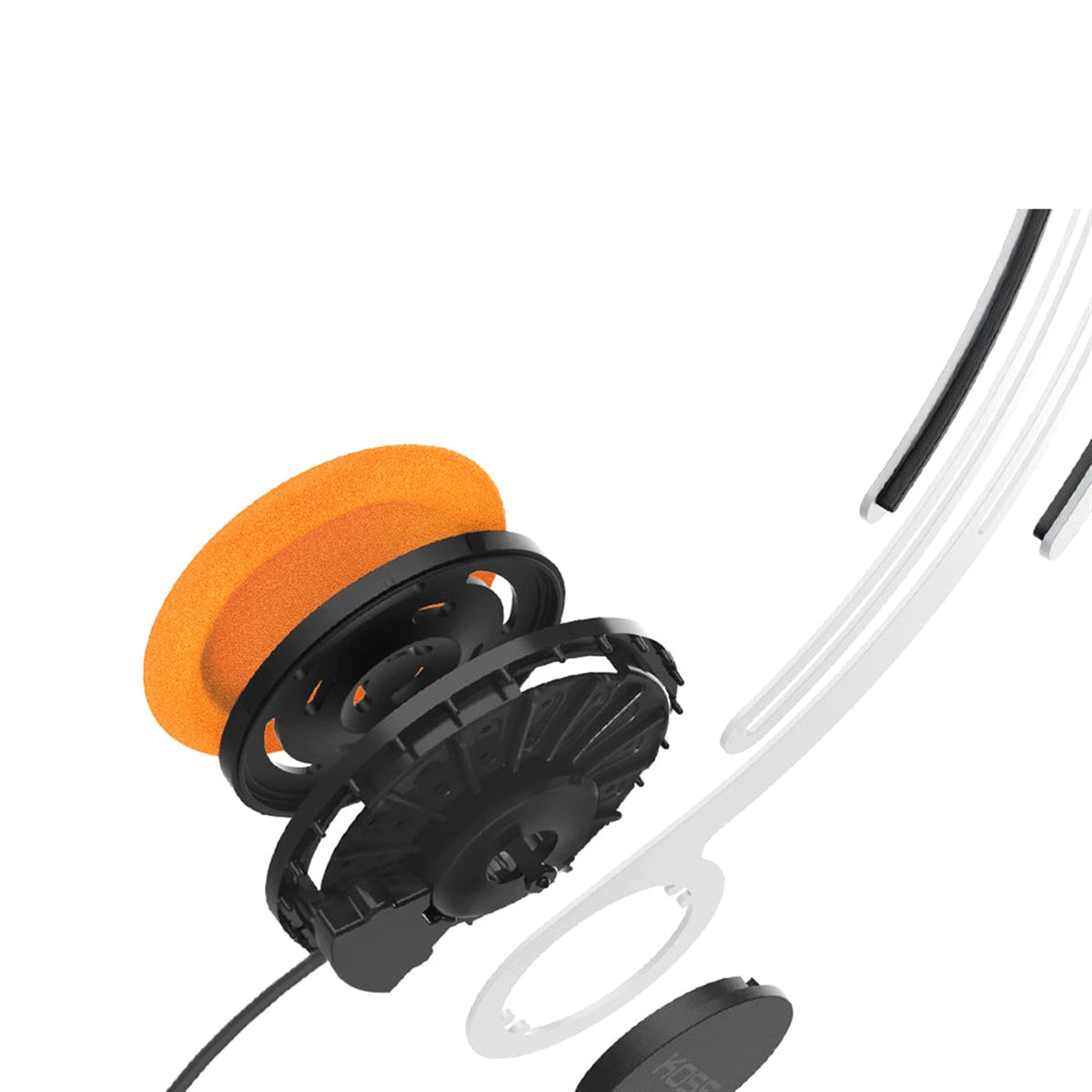 KOSS KPH40 Retro Wired on-ear headphones Orange