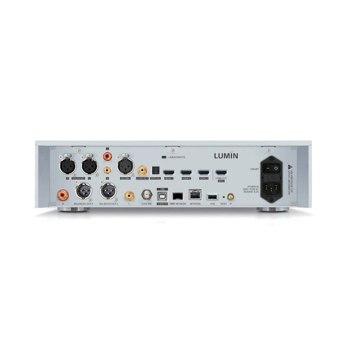 Lumin P2 Network Music Player & Preamplifier Silver