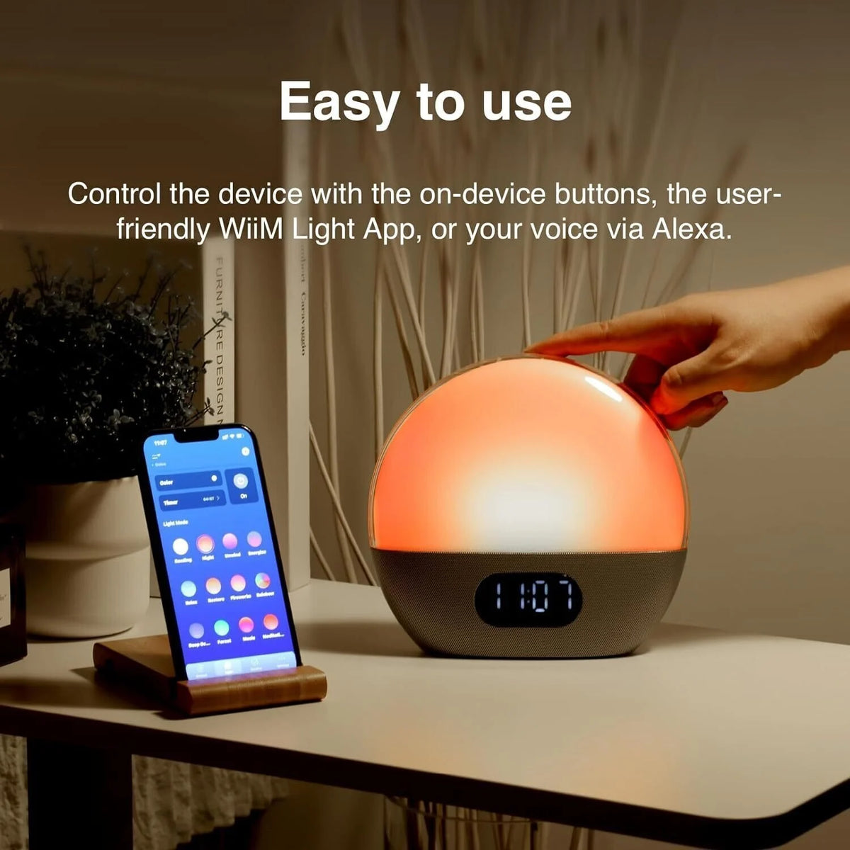WiiM Wake-up Light Smart Alarm Clock - Blue