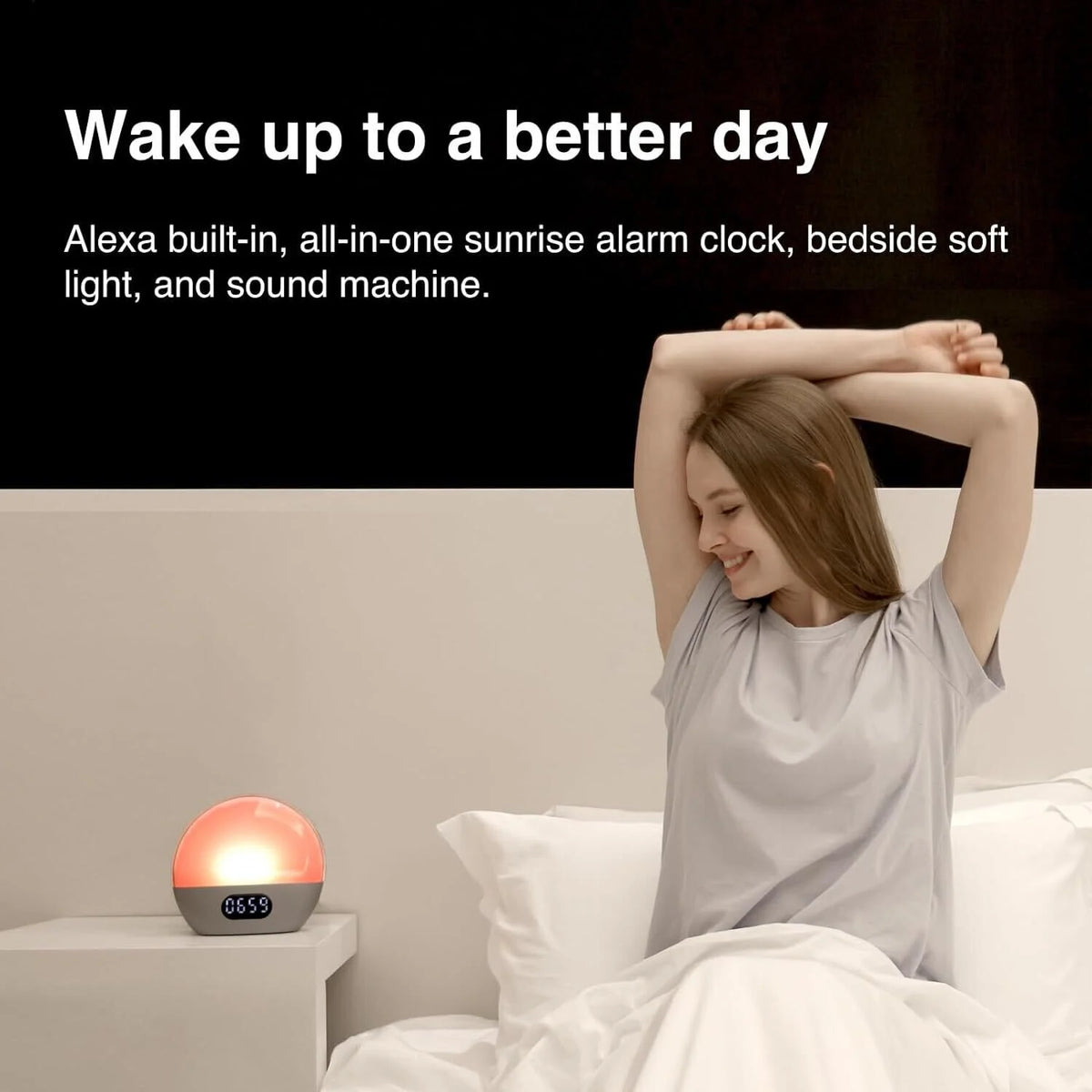 WiiM Wake-up Light Smart Alarm Clock - Blue