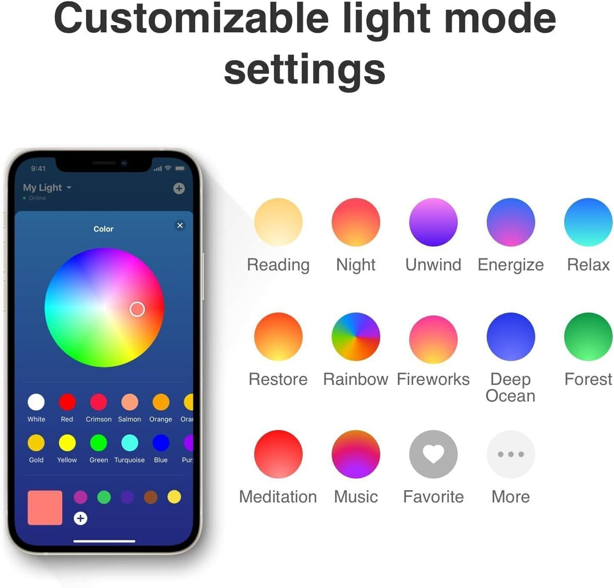 WiiM Wake-up Light Smart Alarm Clock - Blue