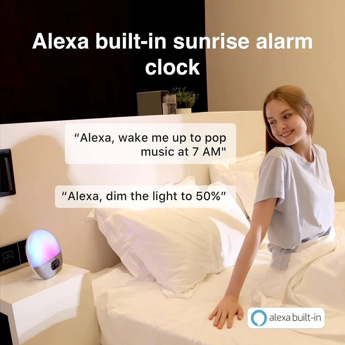 WiiM Wake-up Light Smart Alarm Clock - Blue