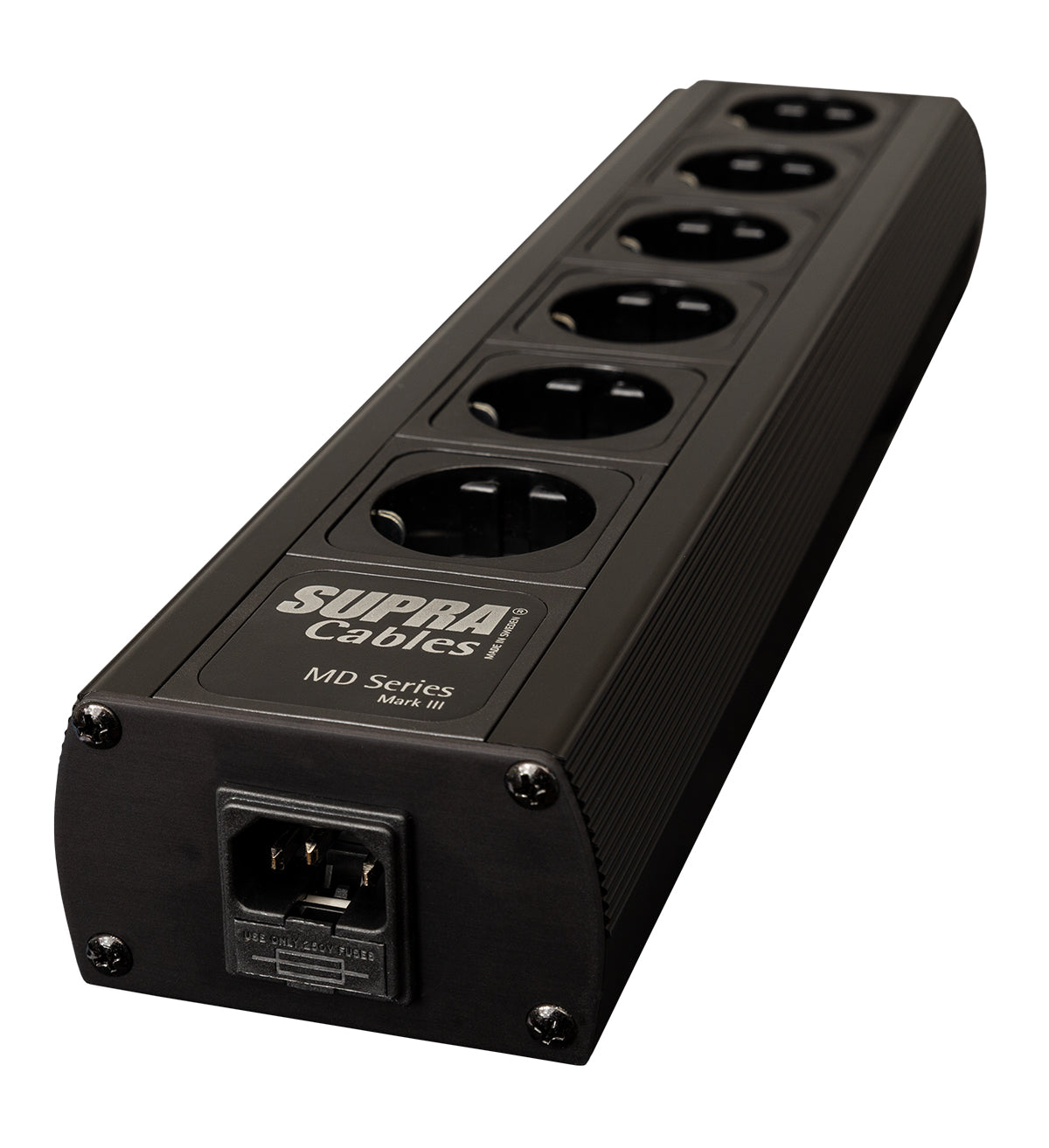 Supra Mains Power Strip MD-06 EU SPC Black