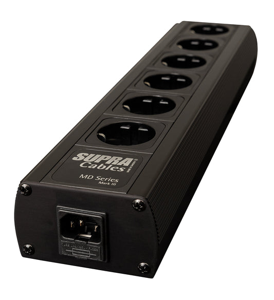 Supra Mains Power Strip MD-06 EU SPC Black