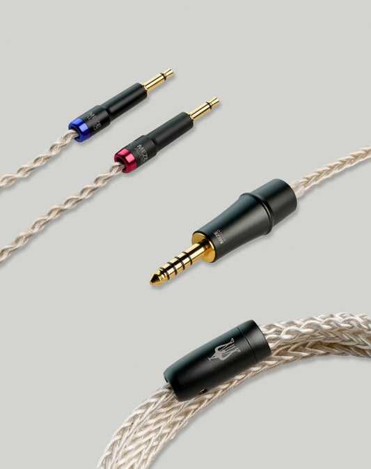 MEZE AUDIO mono 3.5 mm to 4.4 mm balanced silver plated PCUHD premium cable