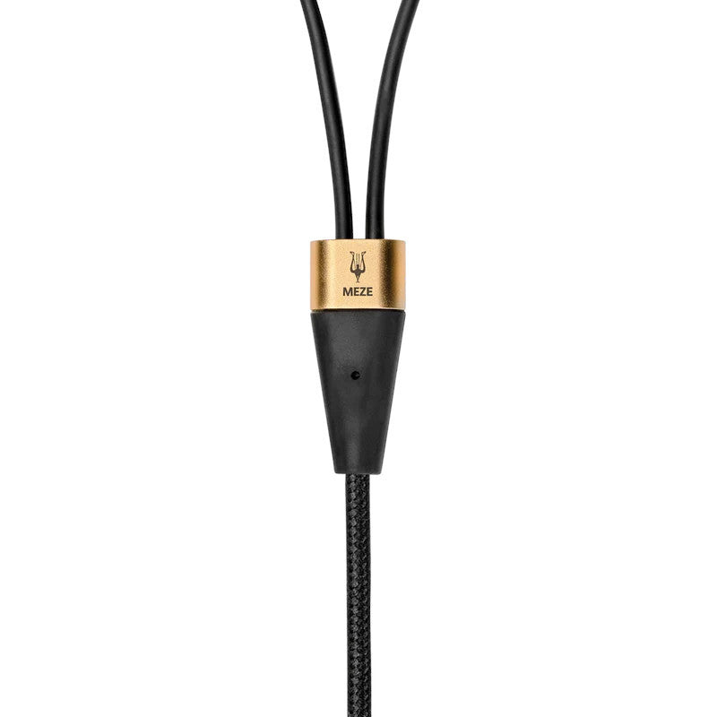 MEZE AUDIO mono 3.5 mm to 3.5 mm 1.2 m Black/Gold standard cable with mic and remote