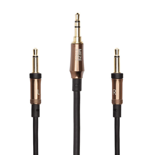 MEZE AUDIO mono 3.5 mm to 3.5 mm 1.5 m soft TPE cable with copper aluminium casings