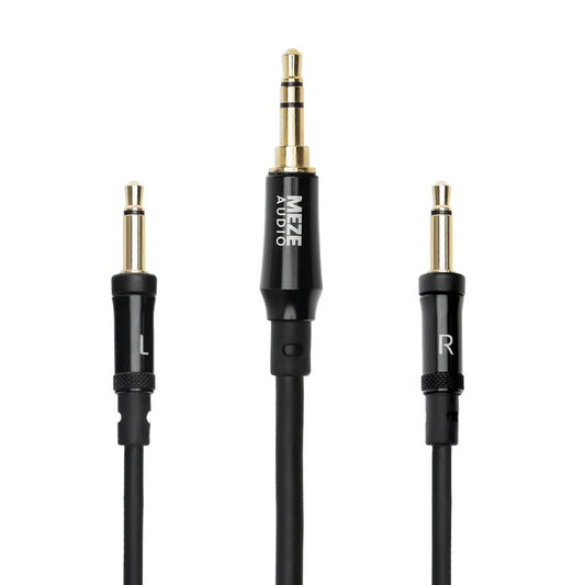 MEZE AUDIO mono 3.5 mm to 3.5 mm 3 m soft TPE cable with black aluminium casings