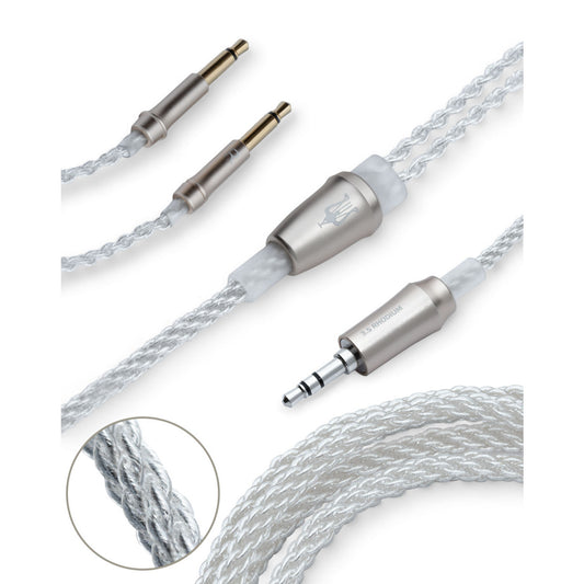 MEZE AUDIO mono 3.5 mm to 3.5 mm silver plated upgrade cable