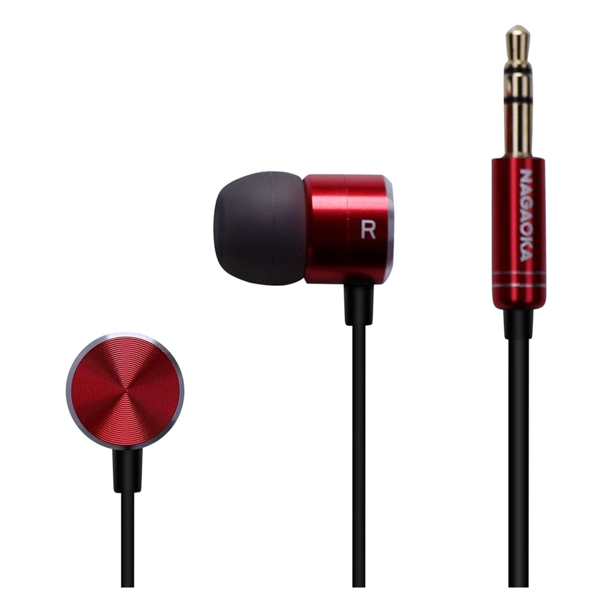 Nagaoka P908 Hi-Res In-Ear Headphones Red