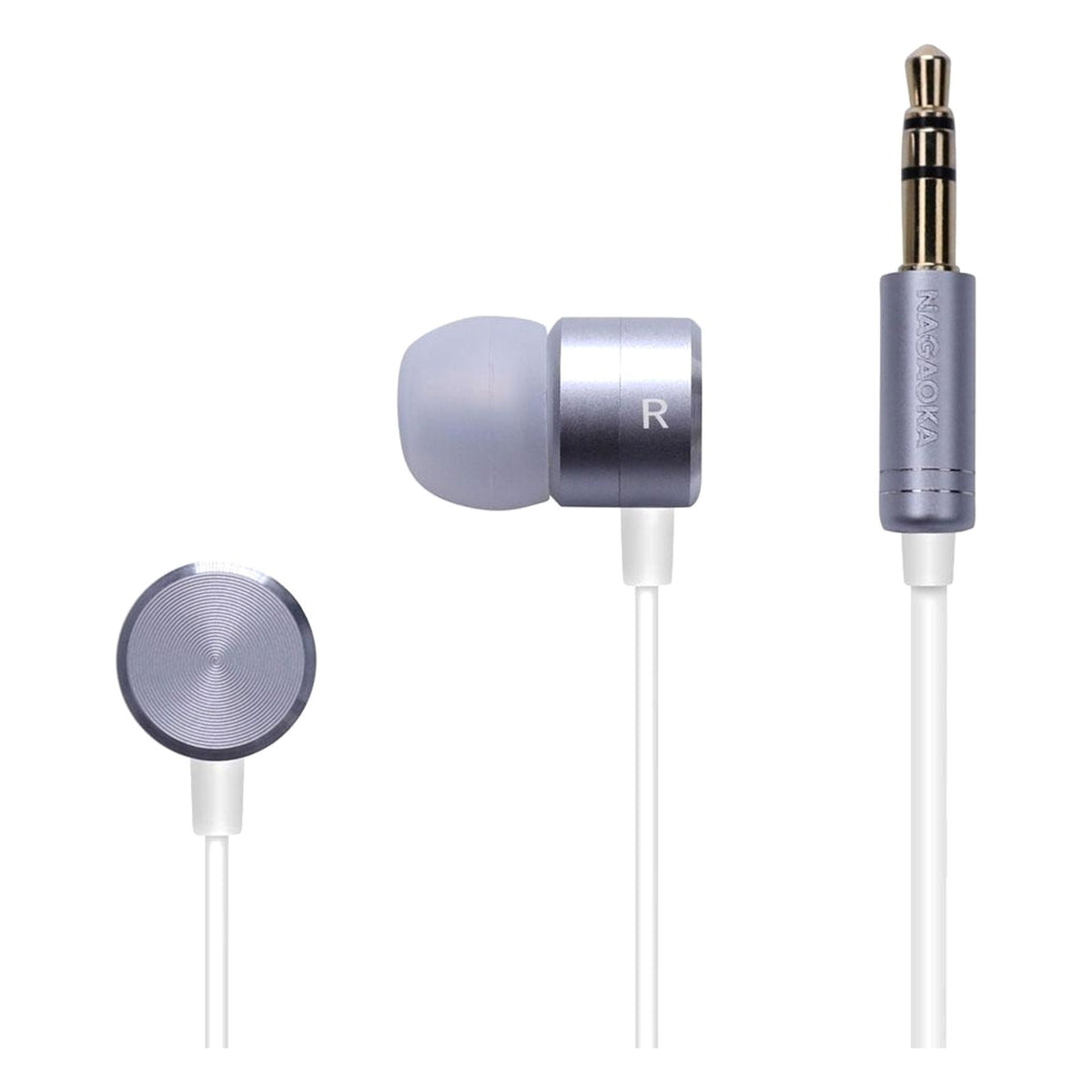 Nagaoka P908 Hi-Res In-Ear Headphones Silver