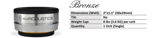 IsoAcoustics Orea Bronze audio isolation feet 1 pc