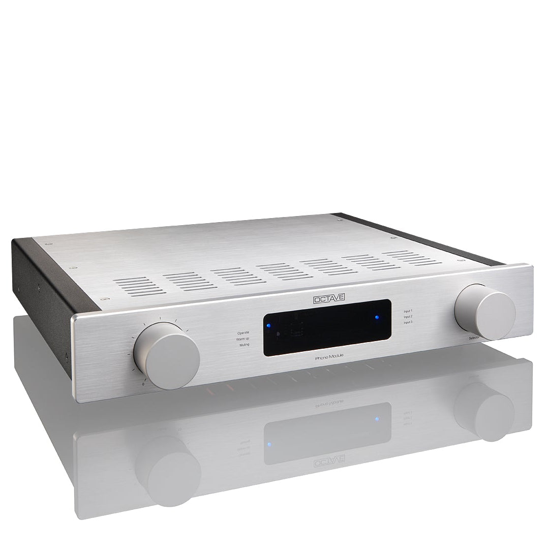 Octave Phono Module Tube Phono Preamplifier with IN 4, IN 6, OUT 3 and Remote Control Silver