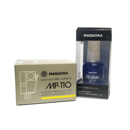 Nagaoka MP-110 Turntable Cartridge with Nagaoka AM-801 stylus cleaner
