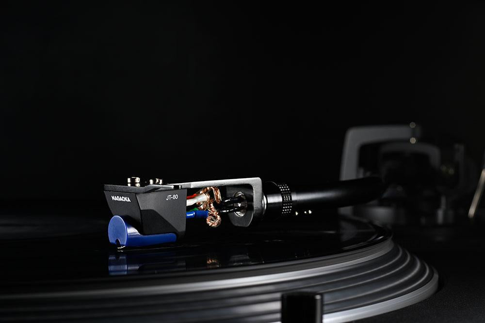 Nagaoka JT-80LB Turntable Cartridge with Nagaoka AM-801 stylus cleaner