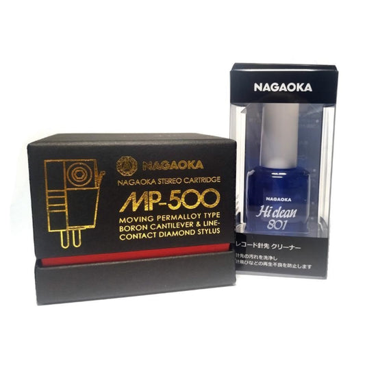 Nagaoka MP-500 Turntable Cartridge with Nagaoka AM-801 stylus cleaner