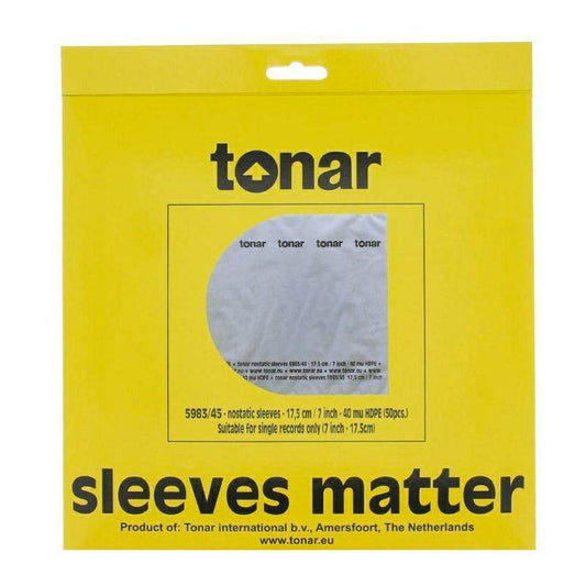 Tonar Nostatic 7" Sleeves for records