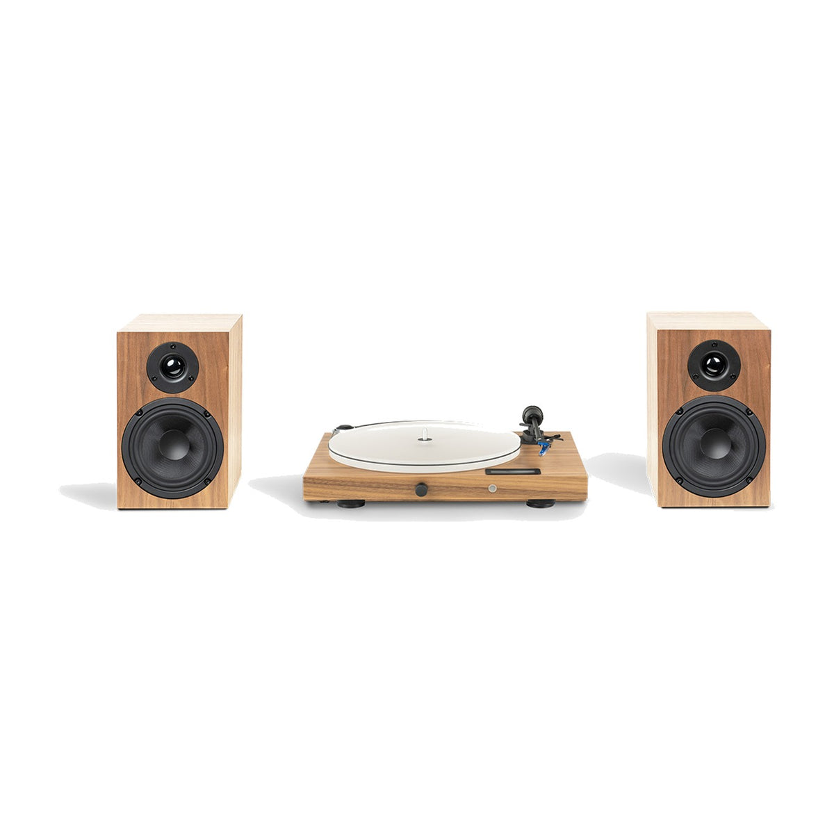 Pro-Ject Juke Box S2 HiFi Set Turntable System with Speaker Box 5 E Walnut