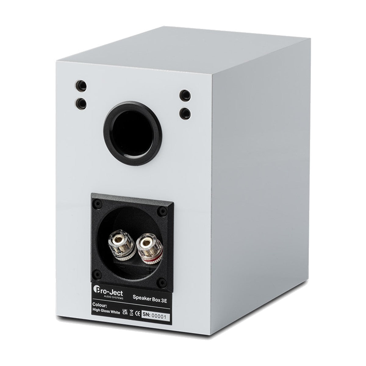 Pro-Ject Speaker Box 3E Bookshelf Speakers High Gloss White (1 Pair)