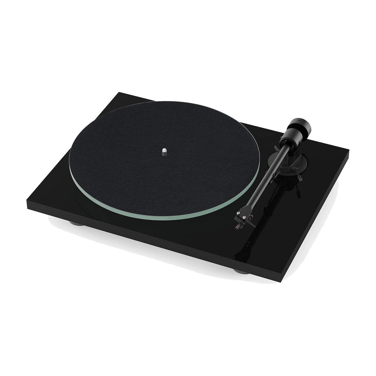Pro-Ject T1 EVO Phono Turntable with Phono Preamplifier and Ortofon OM10 High Gloss Black