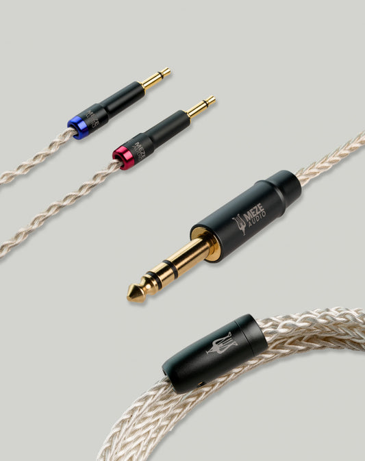 MEZE AUDIO mono 3.5 mm to 6.3 mm silver plated PCUHD premium cable