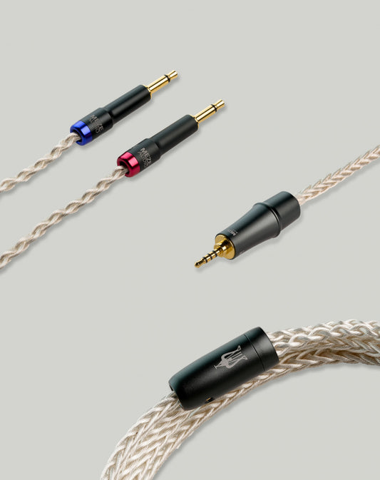 MEZE AUDIO mono 3.5 mm to 2.5 mm balanced silver plated PCUHD premium cable