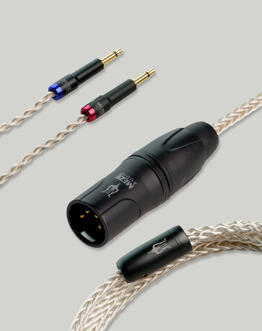 MEZE AUDIO mono 3.5 mm to 4 PIN XLR balanced silver plated PCUHD premium cable