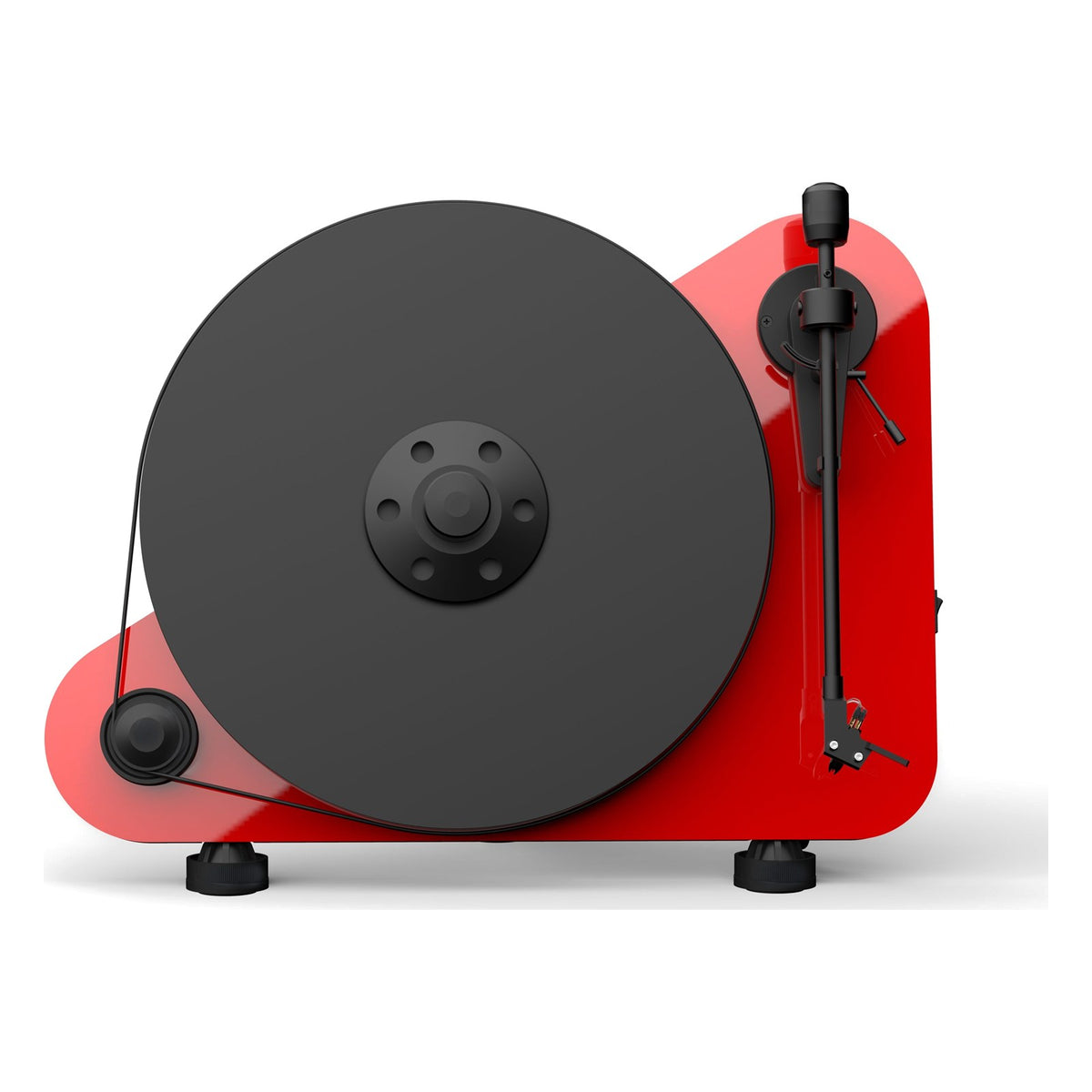 Pro-Ject VT-E BT R Vertical Turntable with Bluetooth and Ortofon OM5e Red